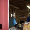 The children listen as Richard talks about the items in the museum